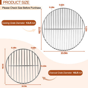 Dinlon even heat distribution on the grate surface promotes consistent cooking
