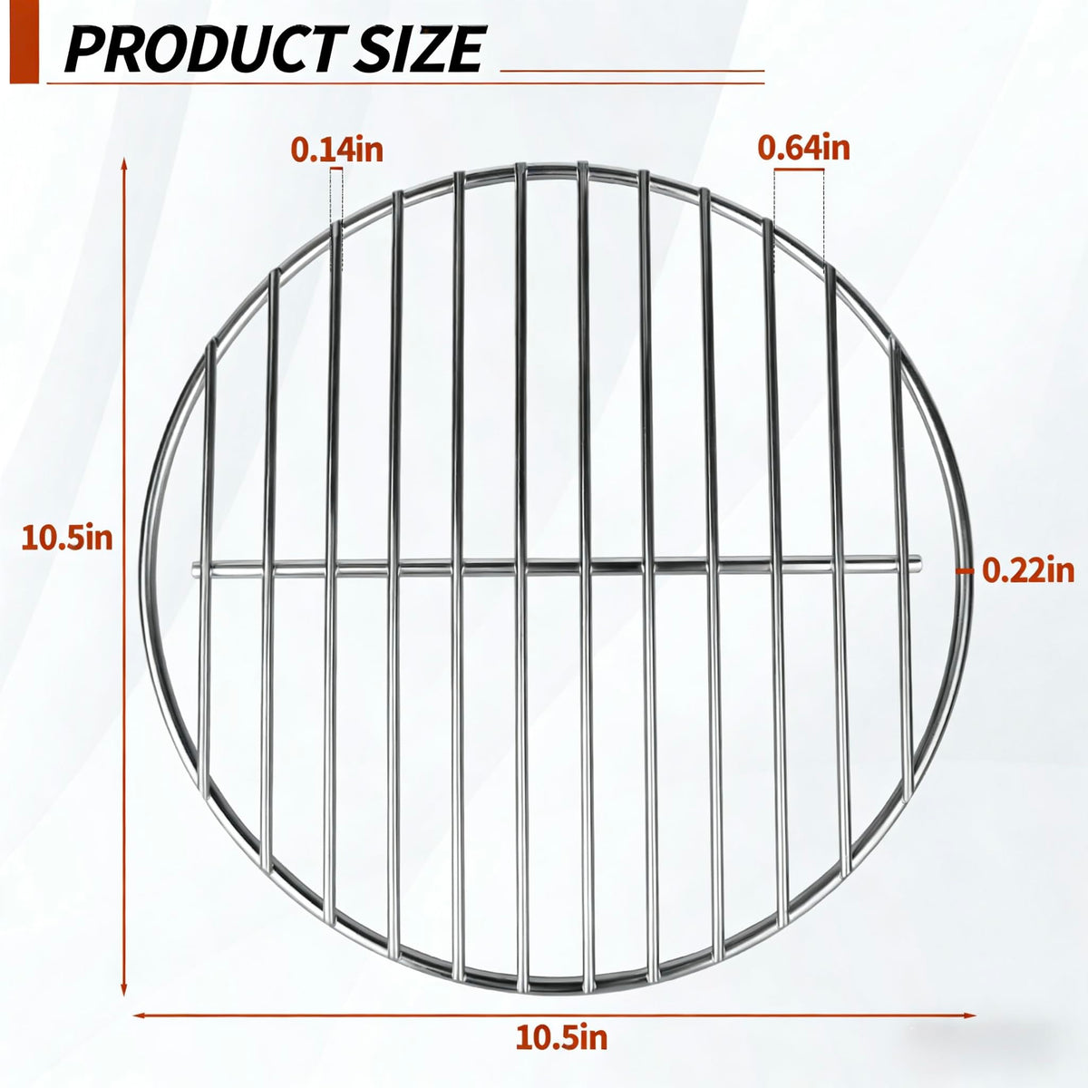 Heavy-duty steel grate resists rust on Weber Smokey Joe
