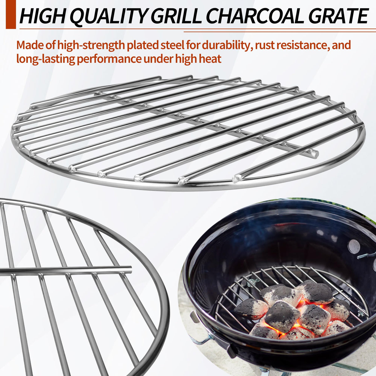 Smooth surface for easy cleaning after Weber grilling