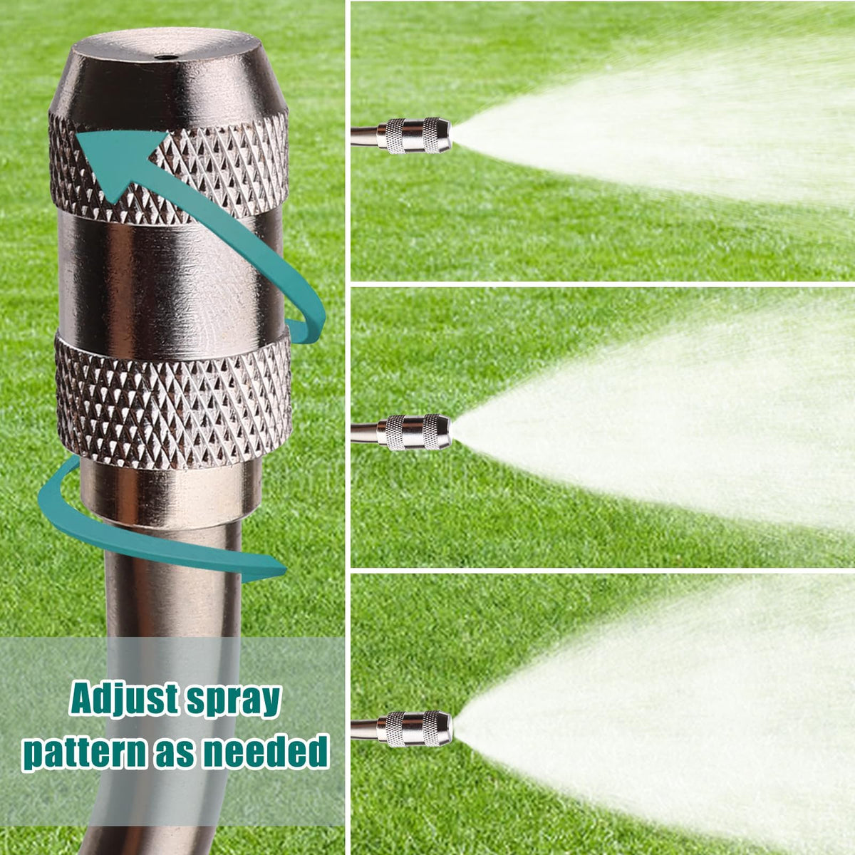 Diraeen adjustable nozzle with lockable handle for precise spray control.