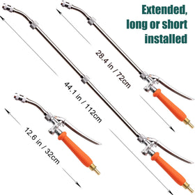 Diraeen brass barbs fit 3/8-inch and 1/4-inch hoses to prevent leaks.