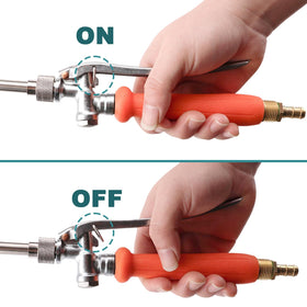 Diraeen slip-resistant grip reduces hand fatigue during long cleaning tasks.