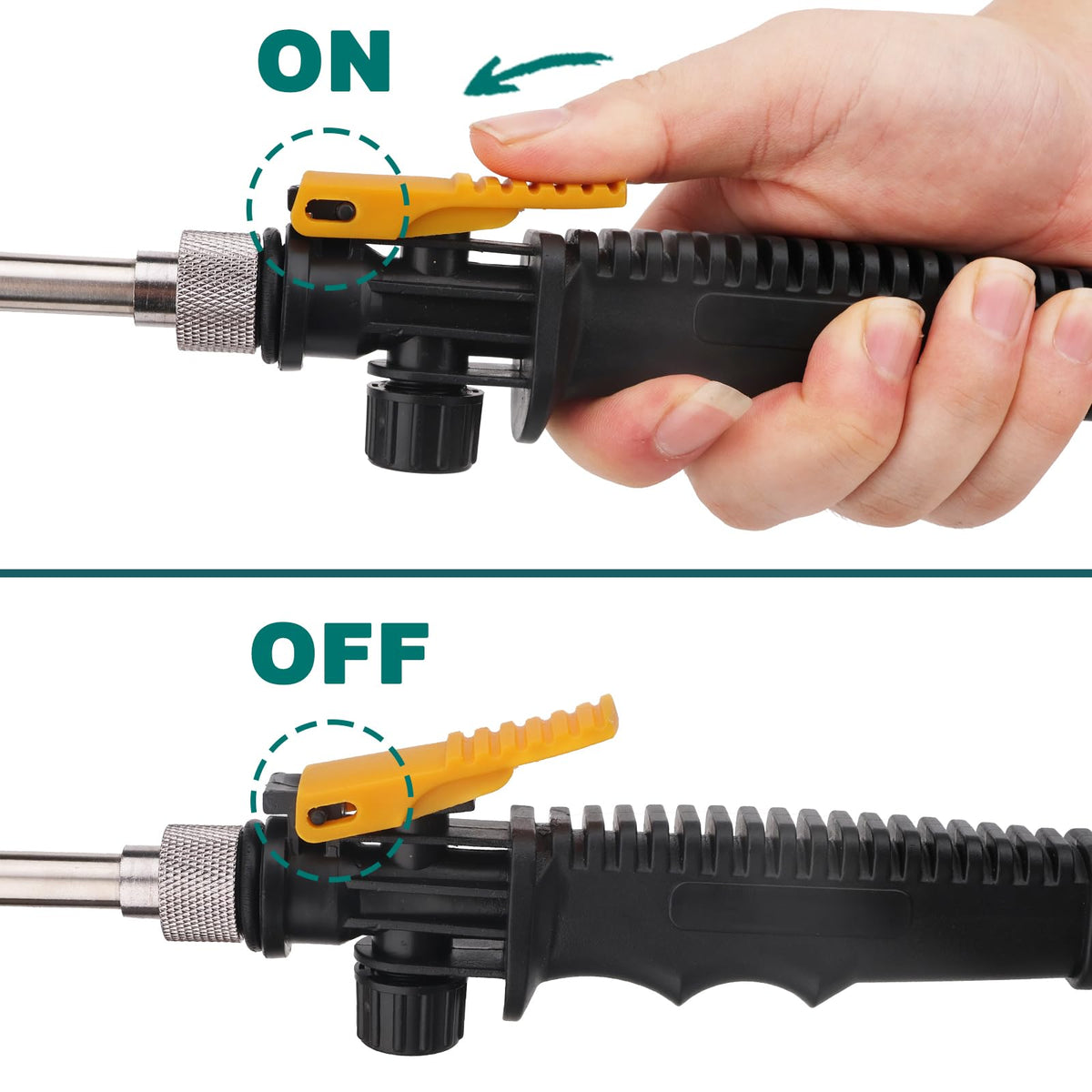 Diraeen stainless-steel wand assembly offers durability for regular gardening.