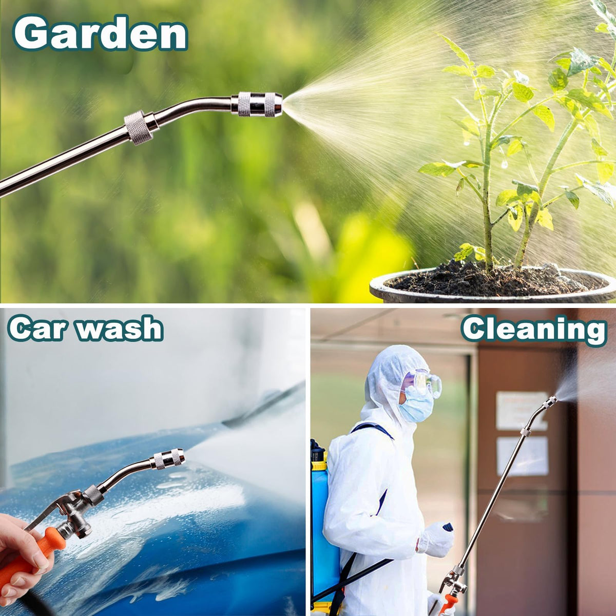 Diraeen stainless steel wand delivers durable performance on cars, roofs, and outdoor surfaces.