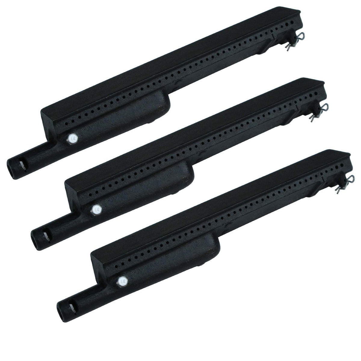 Direct Store DB106 three-pack cast iron burners for Charbroil grills offering durable heat distribution