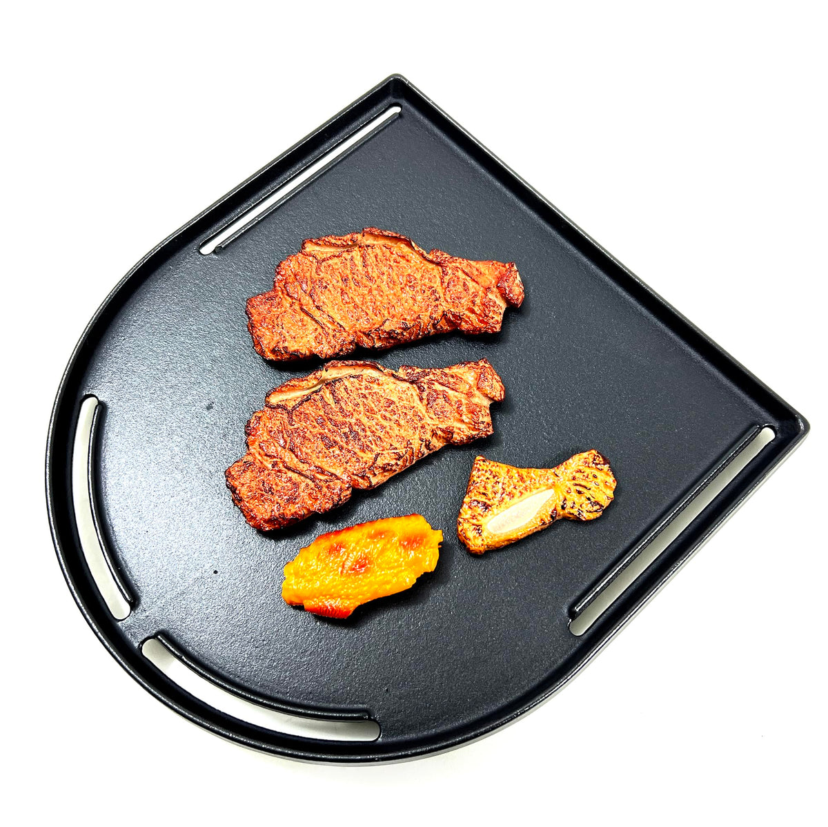 Direct Store DC125 non-stick flat griddle surface for easy food release.