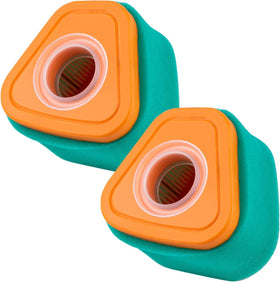 Direvcdro 2-pack air filter for Briggs and Stratton engines, easy replacement.
