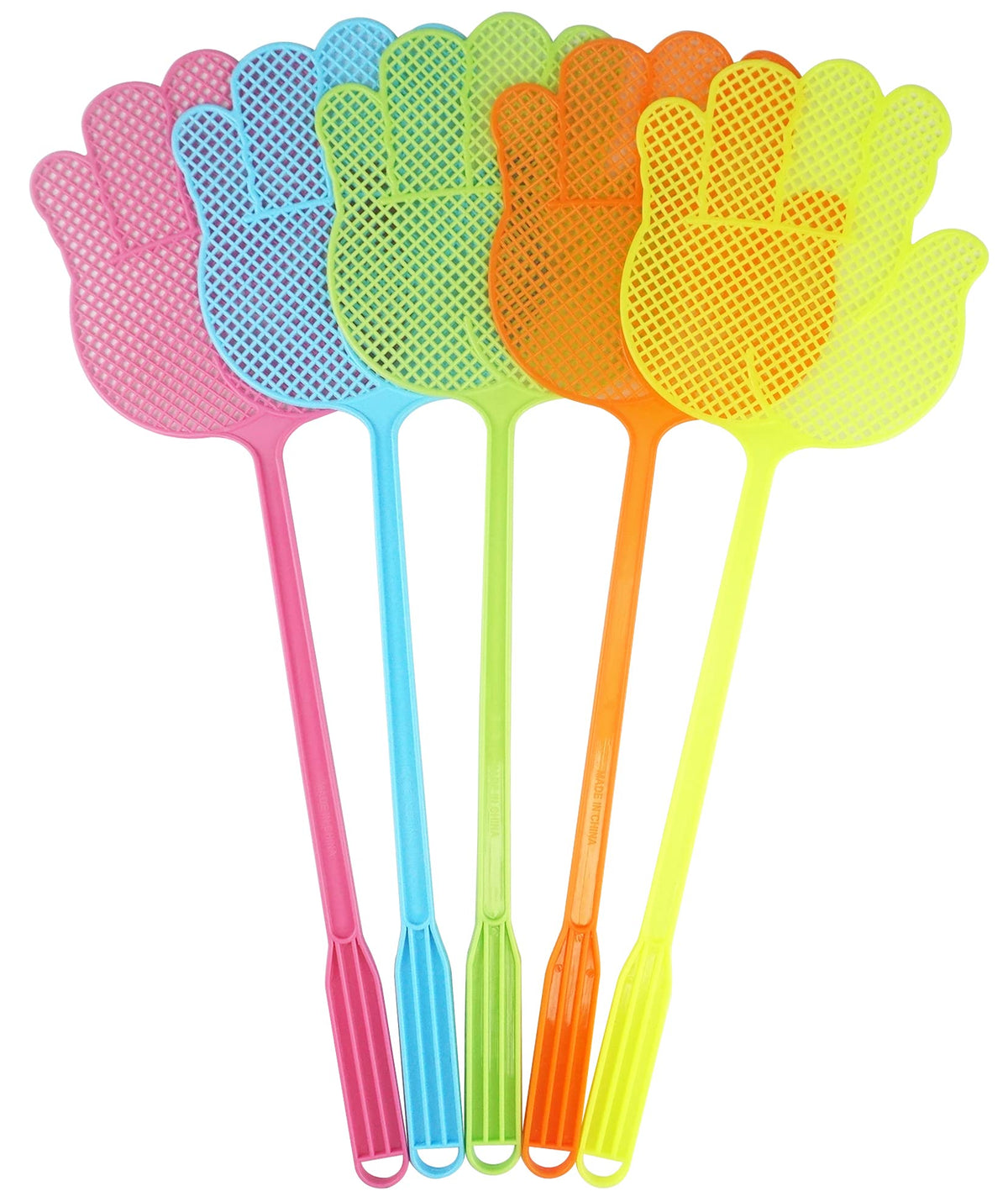 Dirza Fly Swatter hand-shaped design offers a precise swat for quick indoor use.
