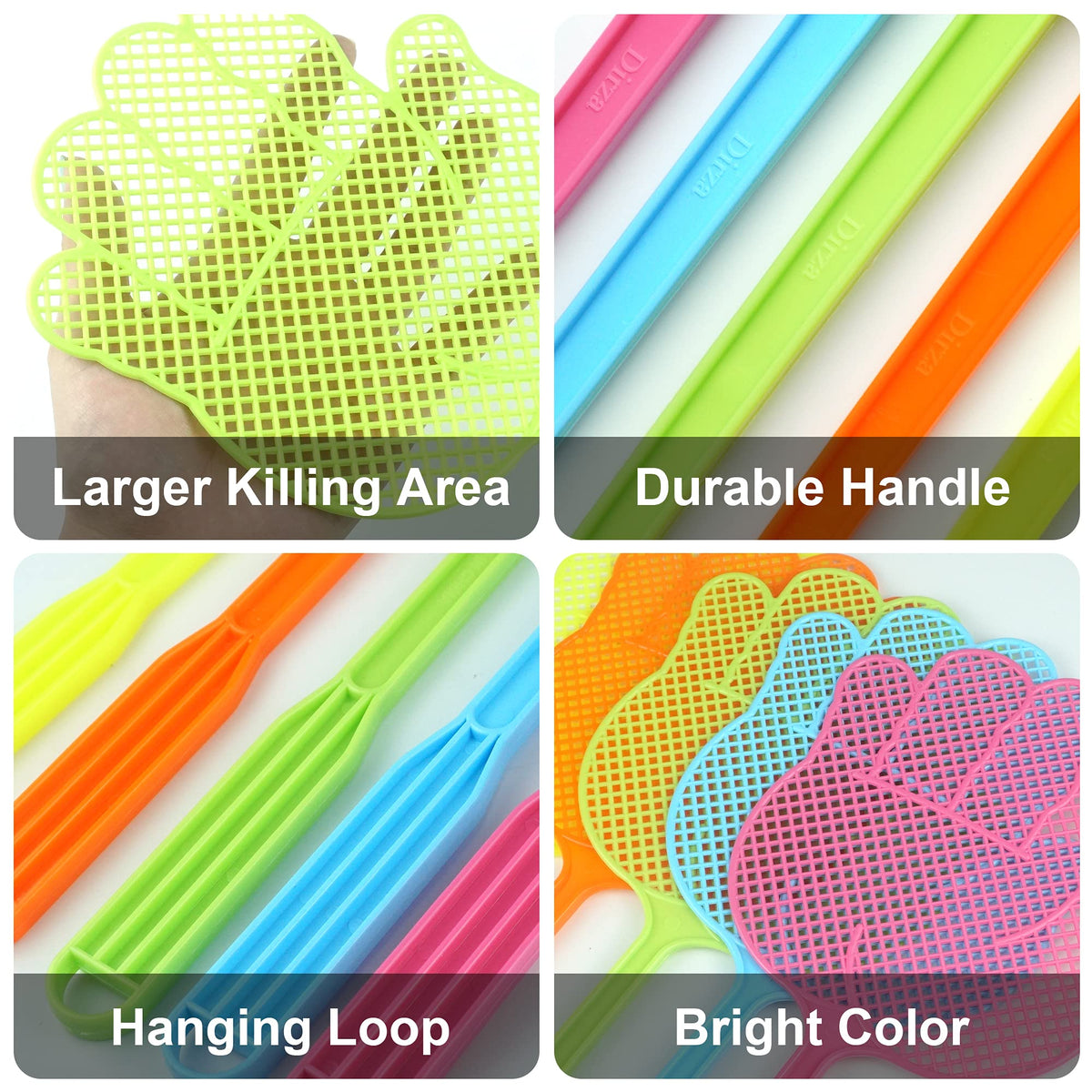 Dirza Fly Swatter features a hanging hole for neat storage when not in use.