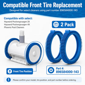 Discount Parts Direct blue front tire kit top view for precise fit