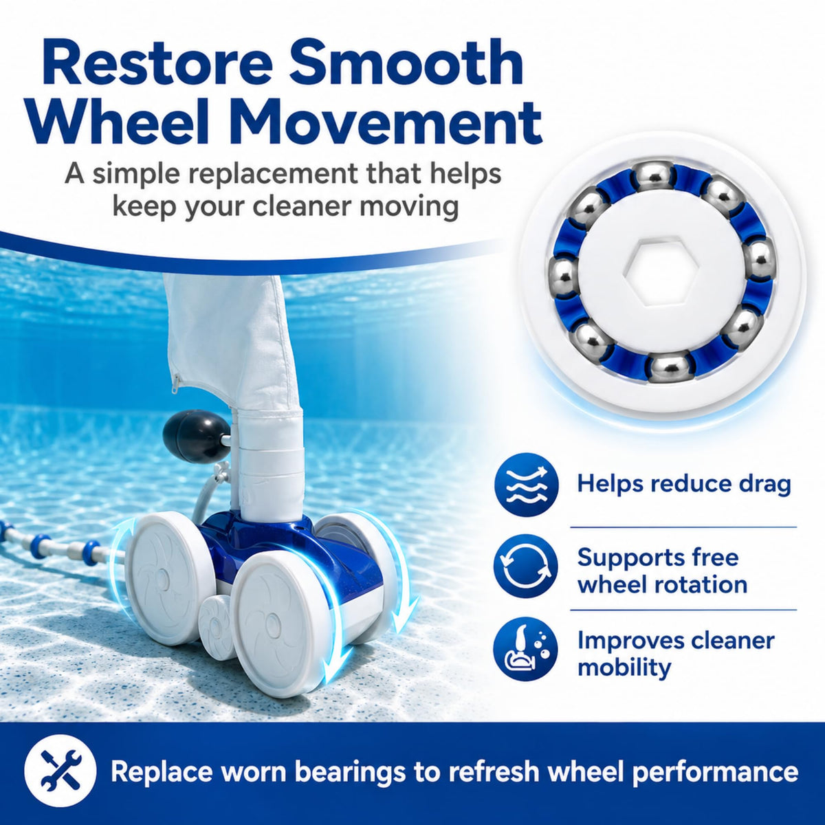 Discount Parts Direct Polaris 380 wheel bearing for reliable rotation.
