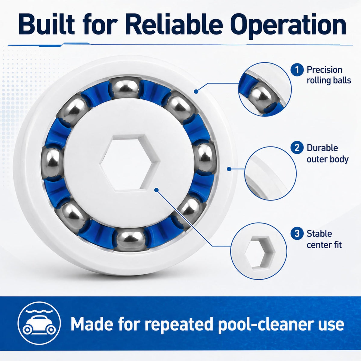 Discount Parts Direct Polaris 3900 Sport wheel bearing enhances wheel movement.