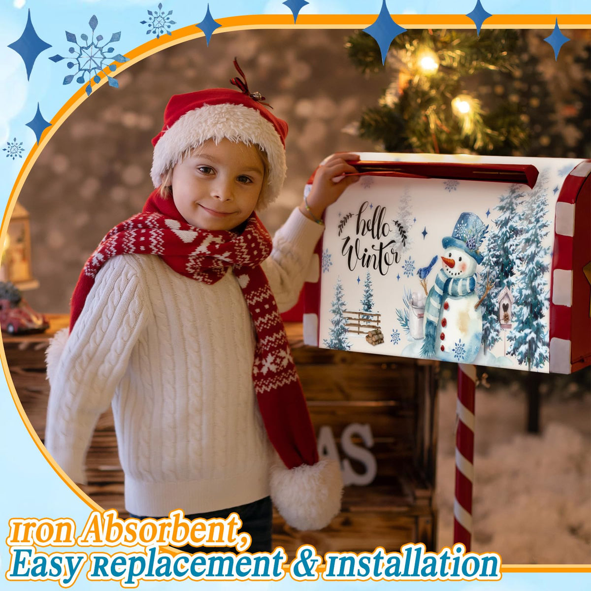 Dispowreath magnetic mailbox cover installs easily and swaps for seasonal looks.