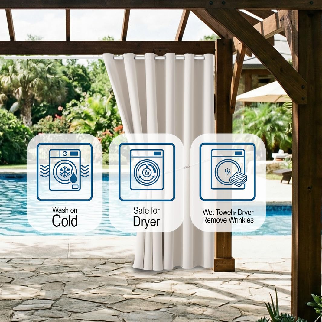 DIVA EN CAMINO DEC curtain installed on a pergola for an outdoor room