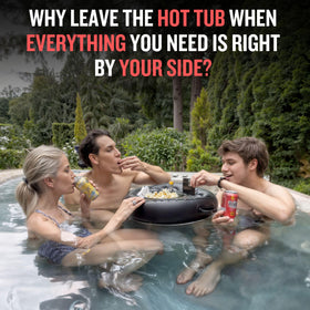 DIVEBLAST adult pool float drink holder enhances relaxation while swimming.
