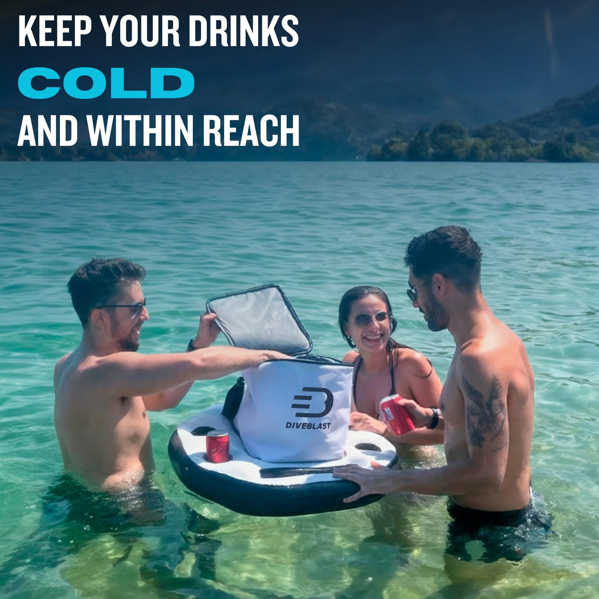 DIVEBLAST inflatable cooler makes a thoughtful gift for summer hosts.