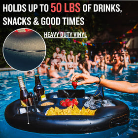 DIVEBLAST hot tub drink holder supports refreshments during relaxing soaks.