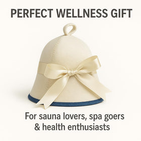 DIVELUX sauna hat care: hand wash, hang to dry.