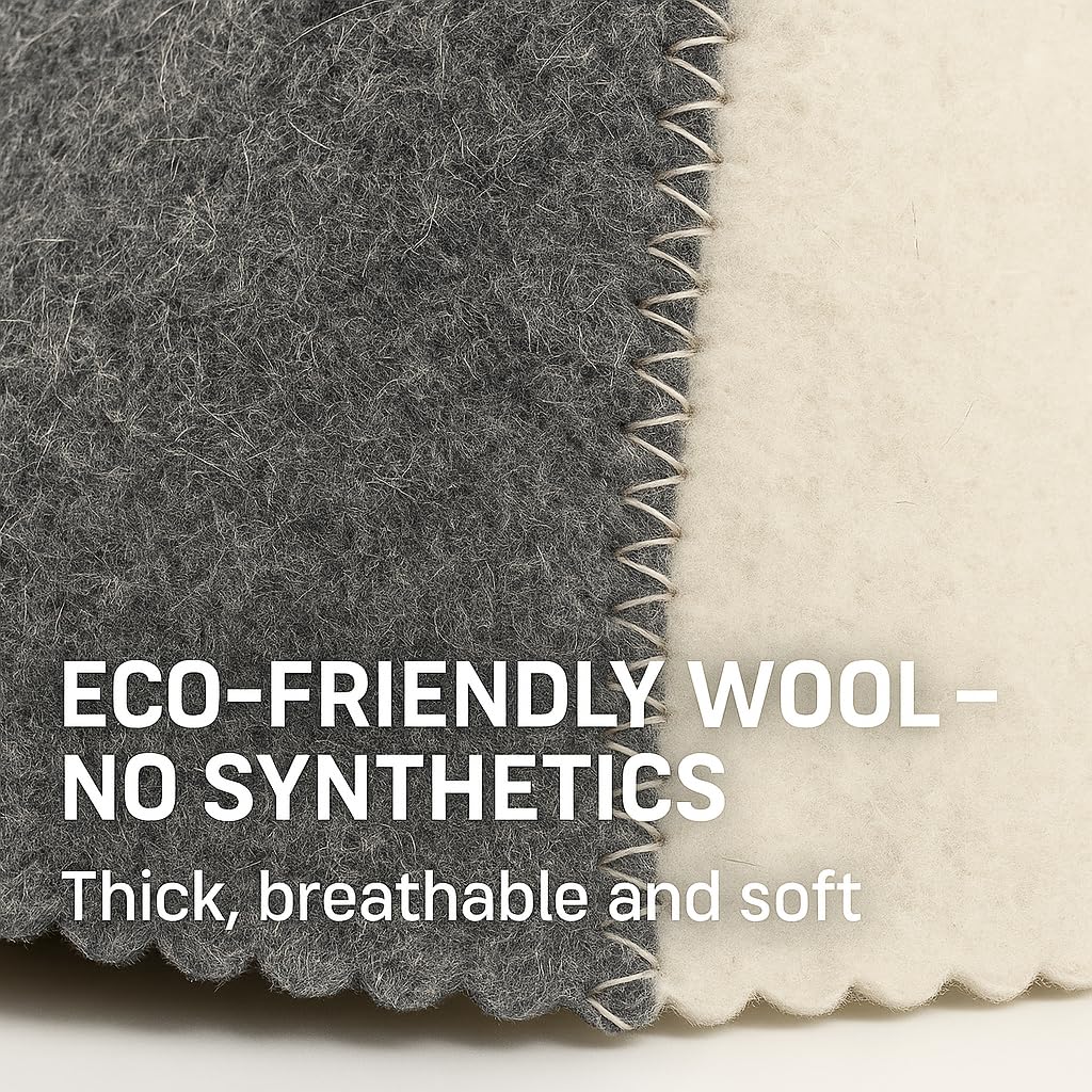 Lightweight, breathable material keeps you comfortable in longer saunas.