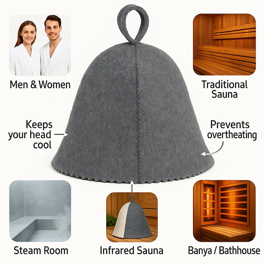 Compatible with traditional and infrared saunas for flexible routines.