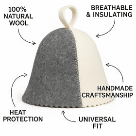 DIVELUX sauna hat with unisex design for versatile use
