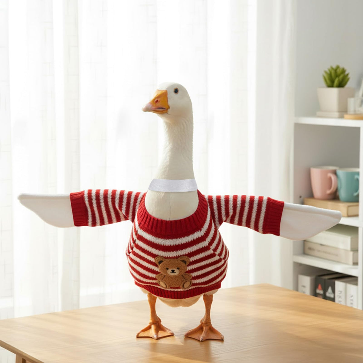 DIVINA VITAE fleece and wire wings provide durable, shape-retaining outdoor décor
