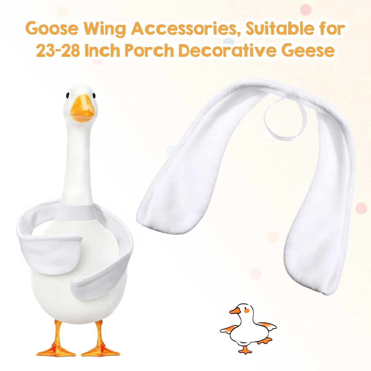 DIVINA VITAE white goose wings with wire frame for adjustable outdoor displays