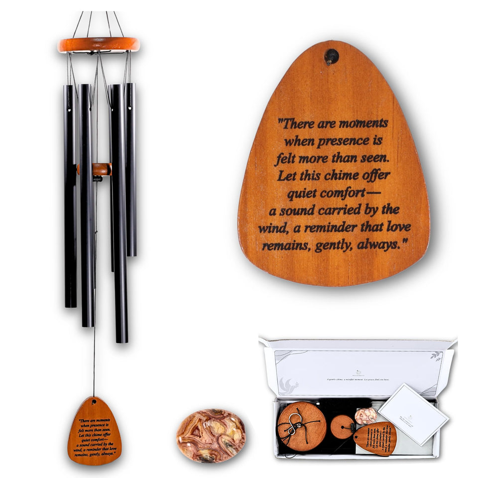 DIVINE KAIROS memorial wind chimes outdoors in 28-inch size with calming ambience