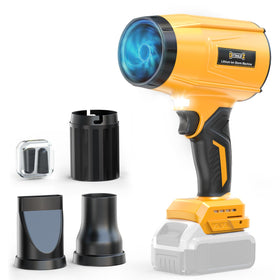 DIYtoolifz 800000rpm cordless leaf blower delivers strong air for quick yard cleanup