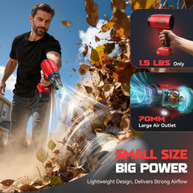 DIYtoolifz lightweight 1.5 lb blower for easy handling during longer sessions.