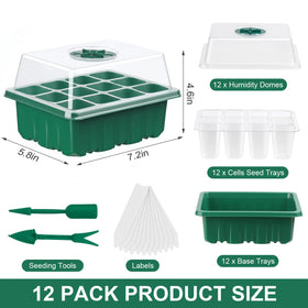 DJGINRO adjustable humidity dome controls moisture for consistent germination