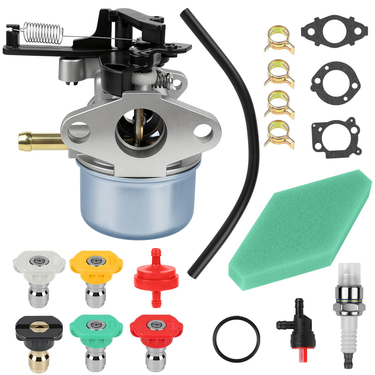 DKIIGAME carburetor kit nozzle Troy Bilt visual improves startup reliability and spray control