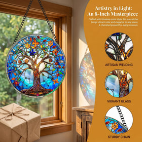 DLNNBKB circular tree of life decor for patios or cozy interiors