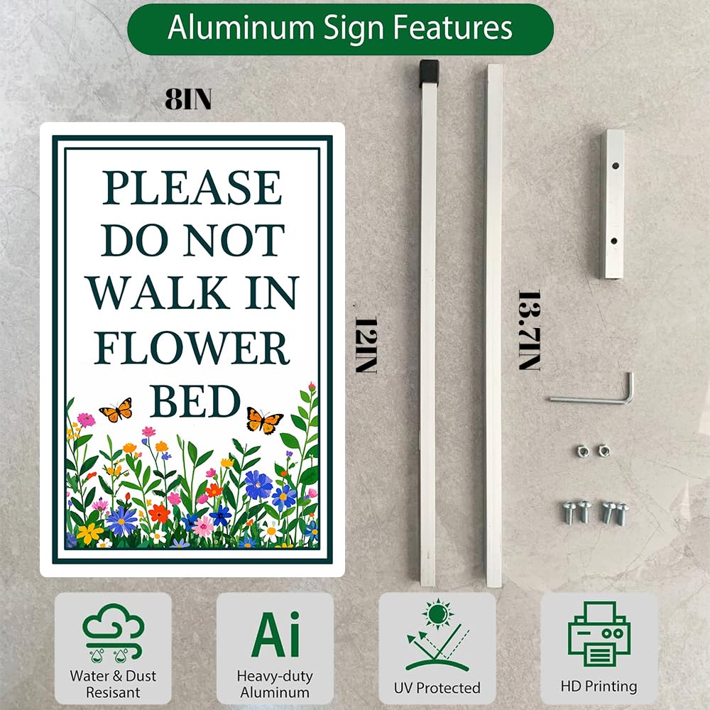 Dlonvoh versatile outdoor garden sign suits multiple bed types.