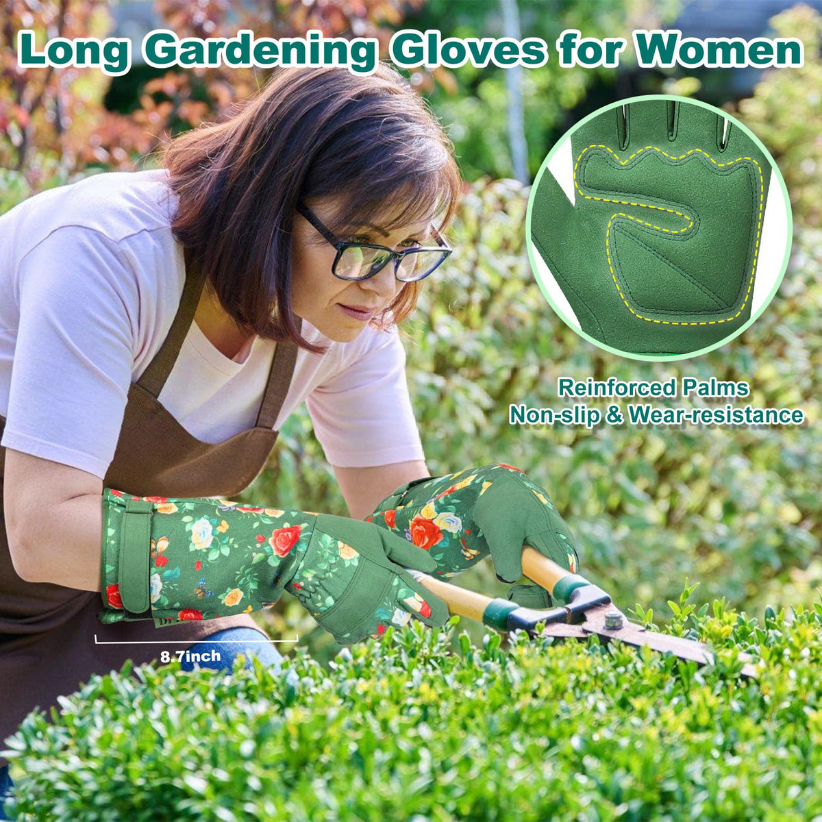 DLY breathable canvas back gloves keeping hands cool during long gardening sessions