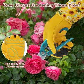 DLY elastic cuffs securely fit wrists, preventing slippage while gardening