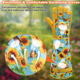 DLY long blue cuff demonstrates forearm protection and secure fit.