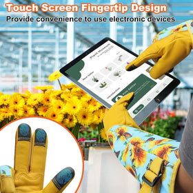 DLY rose gloves come in medium size for comfortable fit.