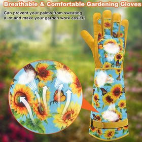 DLY gloves with reinforced fingertips and extended cuffs for forearm protection.
