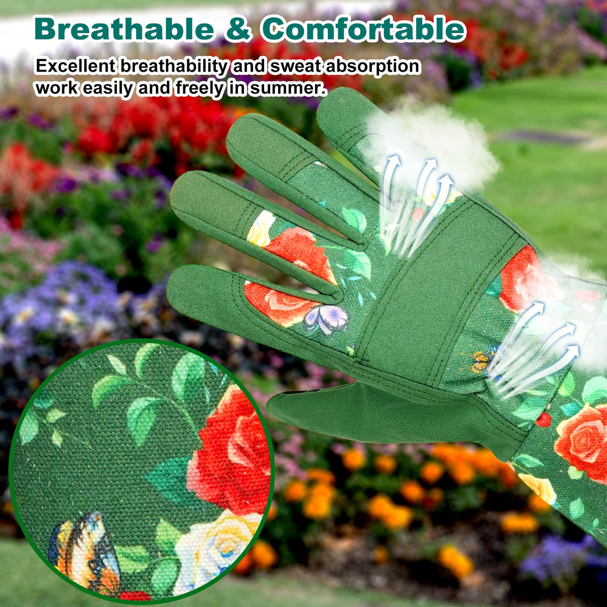 DLY microfiber palm gloves enhancing grip and durability for pruning and weeding