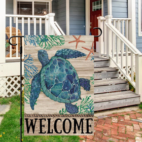 Dlzdn summer ocean flag with vibrant colors for garden accents.