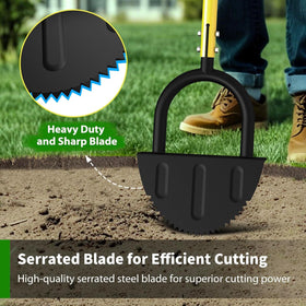 DMHMXZ arched blade provides smooth, deep lawn borders.