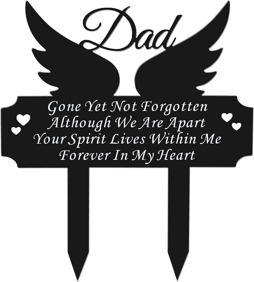 DMHMXZ grave-marker winged-memorial-stake offers durable outdoor remembrance.