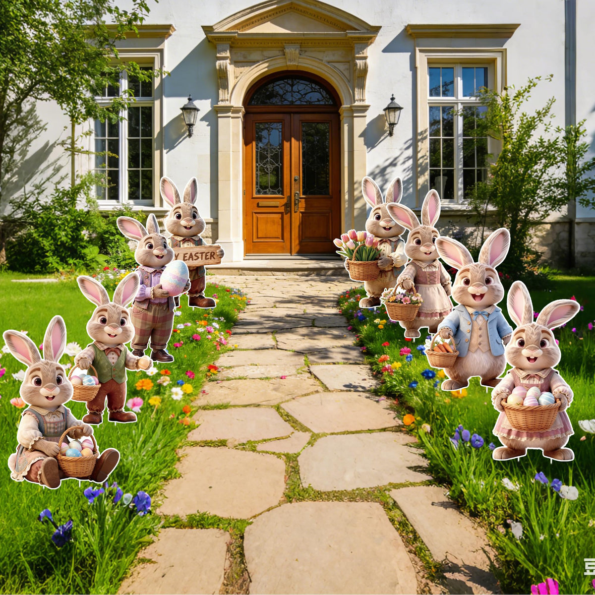 DMIGHT 8-piece set brings playful Easter vibes to outdoor space.