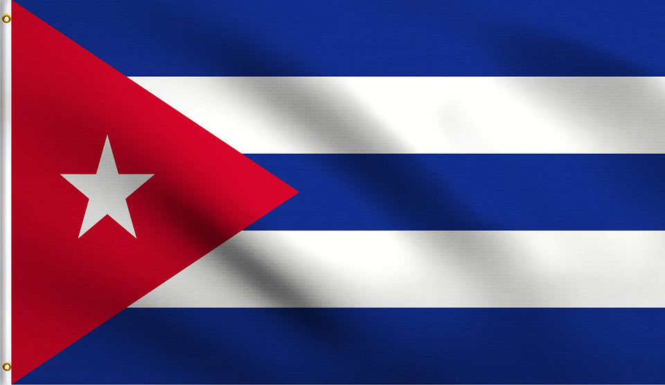 DMSE Cuba flag 3x5ft flag panel showcasing bright colors and UV resistance