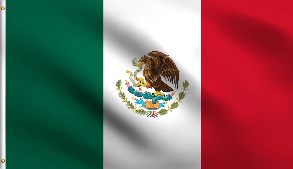 DMSE Mexico MX Pride Flag 2x3 ft—vibrant outdoor display with fade-resistant colors
