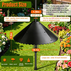 DMTXCRP keeps backyard birds safe and reduces feeder raiding.