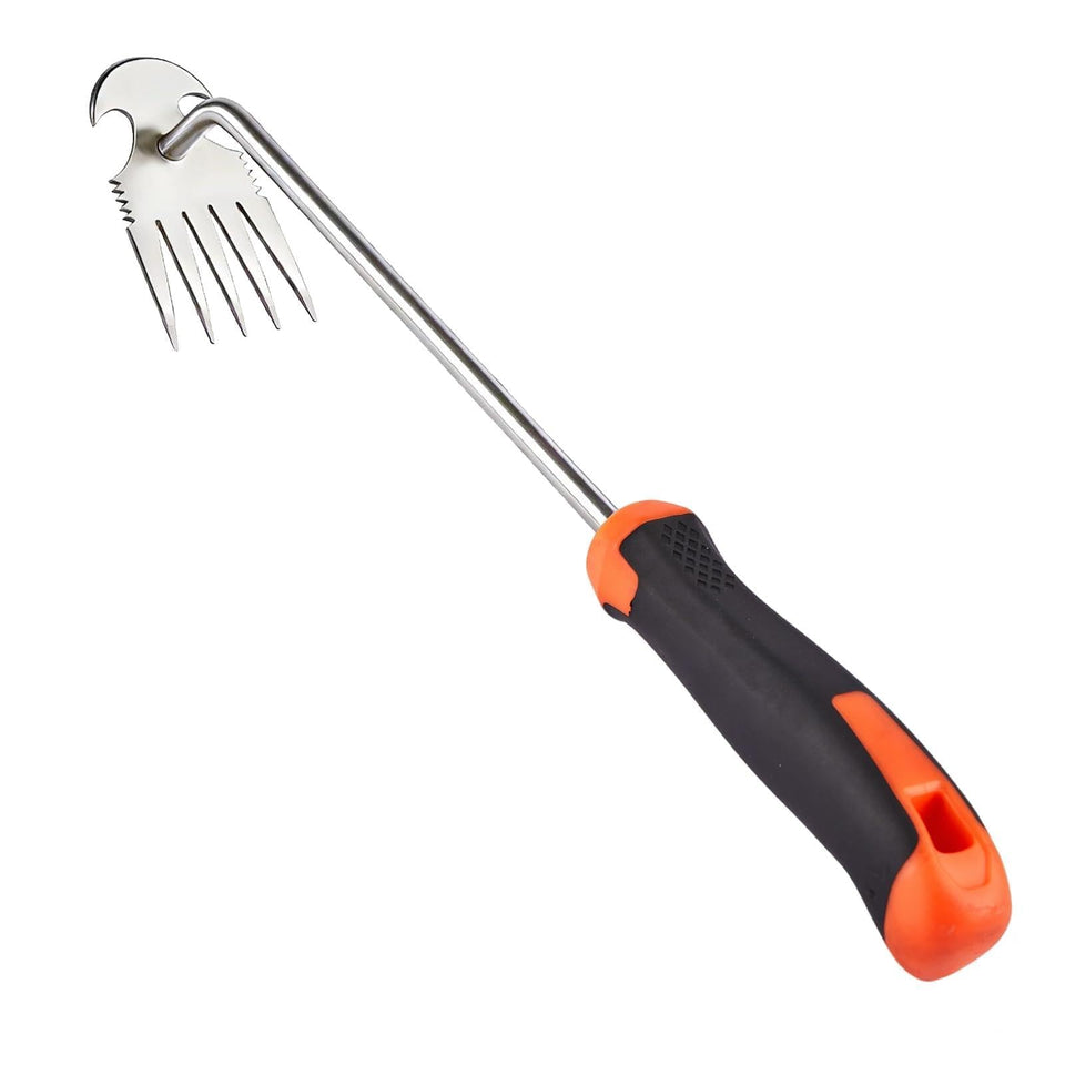 DMwespe weed puller tool with rubber handle for comfortable uprooting