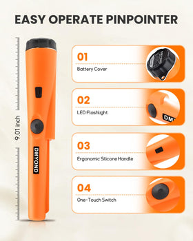 Dmyond pinpointer belt-carry-kit keeps the device secure on outdoor digs