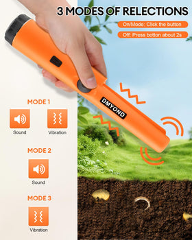 Dmyond pinpointer LED-indicator shows proximity to metal for reliable detection